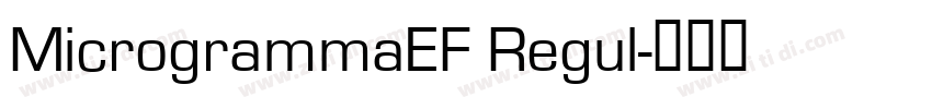 MicrogrammaEF Regul字体转换